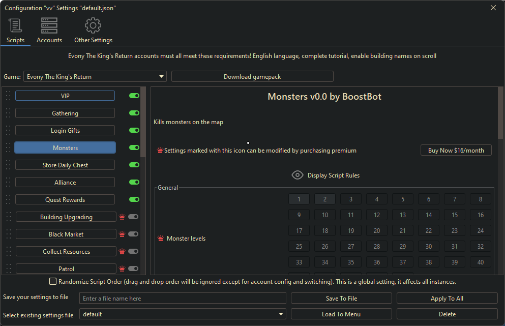 Evony Kings Return Bot New